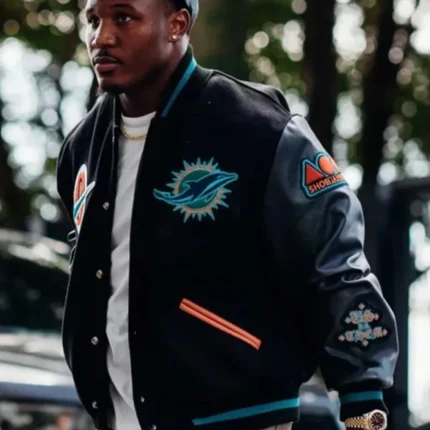 Malik Washington Rivalries Miami Dolphins Varsity Jacket