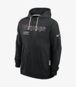 Minnesota Vikings Nike Black 2025 NFL Crucial Catch Sideline Standard Issue Dri-FIT Hoodie