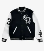 Unisex NBA Oklahoma City Thunder 2025 SGA Black and White Wool Varsity Jacket