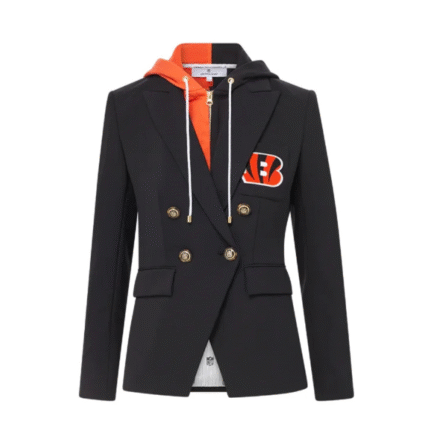 NFL x Veronica Beard Cincinnati Bengals Dickey Jacket1