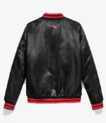 NWO New World Order Black Satin Bomber Jacket