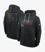 Unisex New York Giants Nike Black 2025 NFL Crucial Catch Sideline Standard Issue Dri-FIT Hoodie