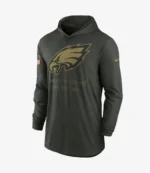 Unisex Nike Forest Green Philadelphia Eagles 2025 Salute to Service Sideline Dri-FIT Hoodie T-Shirt