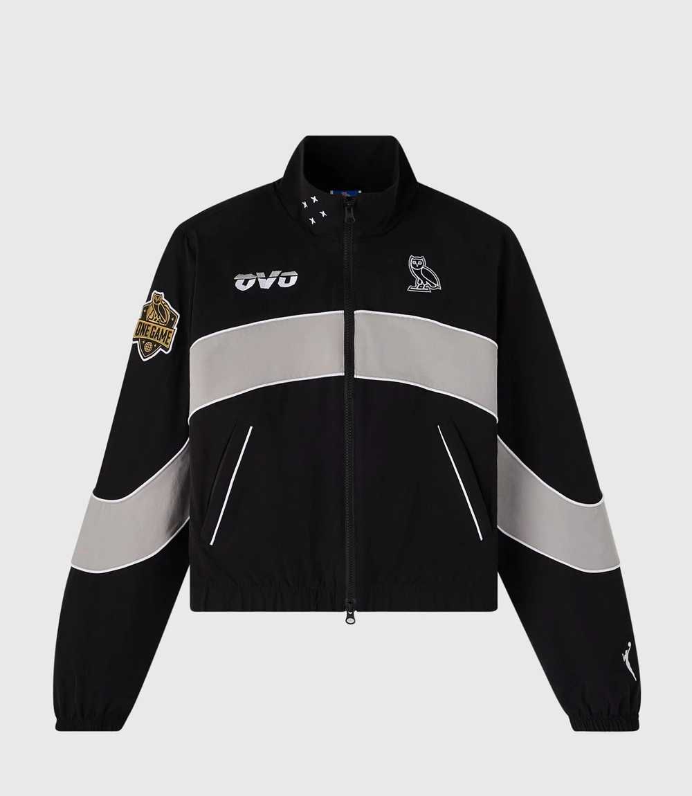 October's Very Own x Wnba Las Vegas Aces Black Track Jacket For Unisex Unisex October's Very Own x Wnba Las Vegas Aces Black Track Jacket
