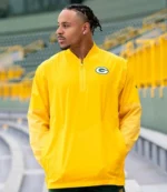 Packers Nike Sideline Coaches Half Zip Jacket For Unisex