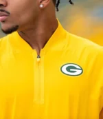 Unisex Packers Nike Sideline Coaches Half Zip Jacket