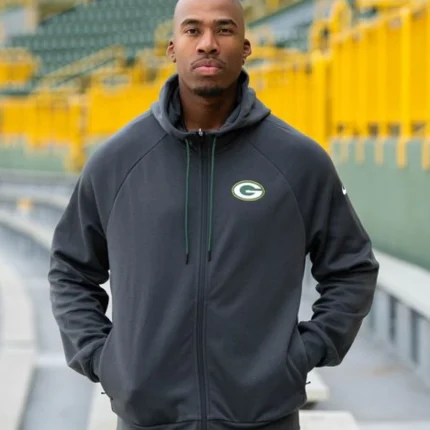 Packers Nike Sideline Player Full Zip Hoodie For Unisex