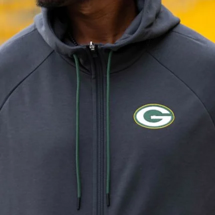 Unisex Packers Nike Sideline Player Full Zip Hoodie