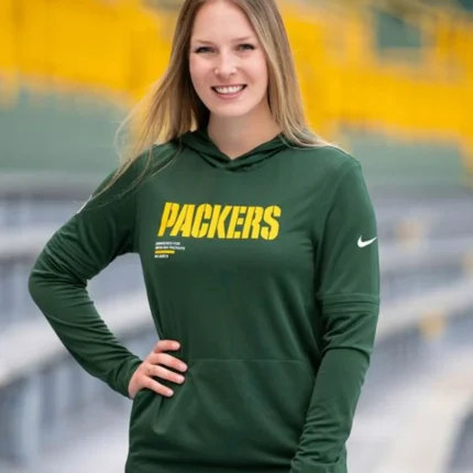 Packers Nike Sideline Womens Hooded Top For Unisex