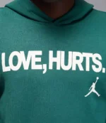 Philadelphia Eagles Jalen Hurts x Jordan Nike Love Hurts Green Pullover Hoodie For Unisex