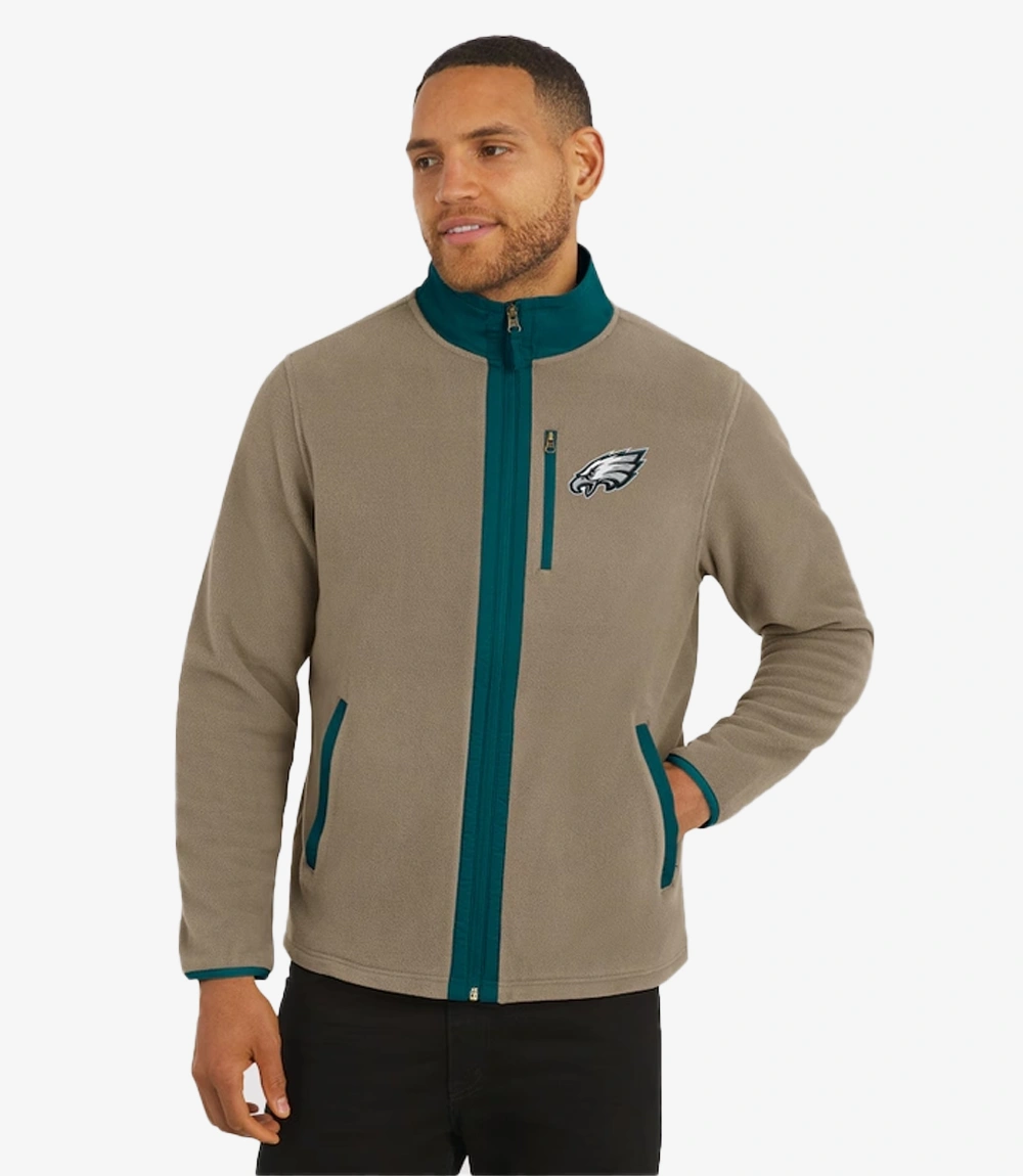 Philadelphia Eagles NFL x Darius Rucker Heavyweight Polar Fleece Jacket Philadelphia Eagles NFL x Darius Rucker Collection by Fanatics Heavyweight Polar Fleece Jacket