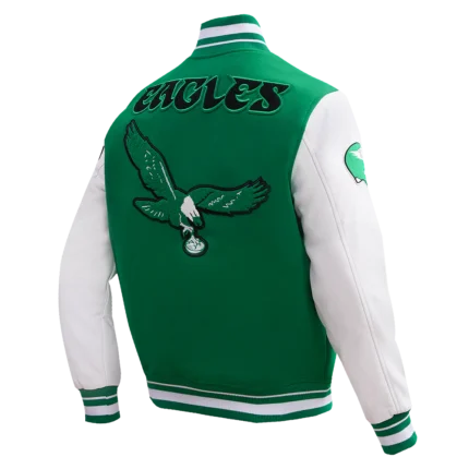 Philadelphia Pro Eagle Standard Green Varsity Jacket 2