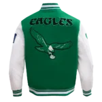 Philadelphia Pro Eagle Standard Green Varsity Jacket 3