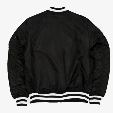 Pittsburgh Steelers New Era x Alpha Industries Black MA-1 Full-Zip Bomber Jacket