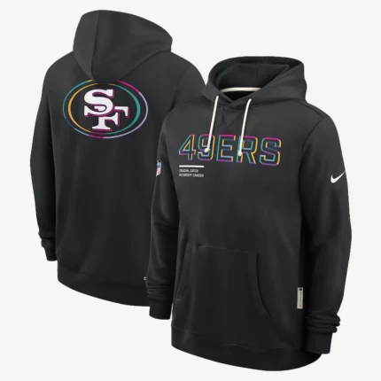 Unisex San Francisco 49ers Nike Black 2025 NFL Crucial Catch Sideline Standard Issue Dri-FIT Hoodie