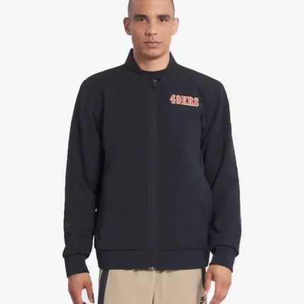 San Francisco 49ers Nike Black 2025 Rivalries Sideline Bomber Jacket For Unisex