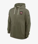Unisex San Francisco 49ers Nike Olive Green 2025 Salute to Service Sideline Hoodie