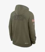 San Francisco 49ers Nike Olive Green 2025 Salute to Service Sideline Hoodie