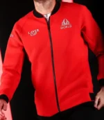 Taylor Fritz Laver Cup Red Bomber Jacket