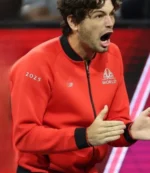 Taylor Fritz Laver Cup Red Bomber Jacket 2025
