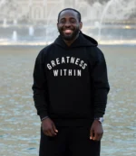 Terence Crawford face Off Fountains of Bellagio Black Hoodie For Unisex