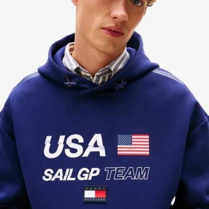 Unisex Tommy Hilfiger USA SailGP Team Unisex Pullover Fleece Hoodie