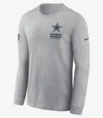 Trevon Diggs Dallas Cowboys 2025 Sideline Long Sleeve T-Shirt For Unisex