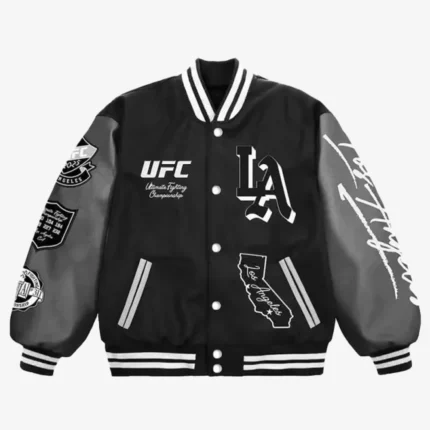 UFC 311 LA Varsity Jacket For Unisex