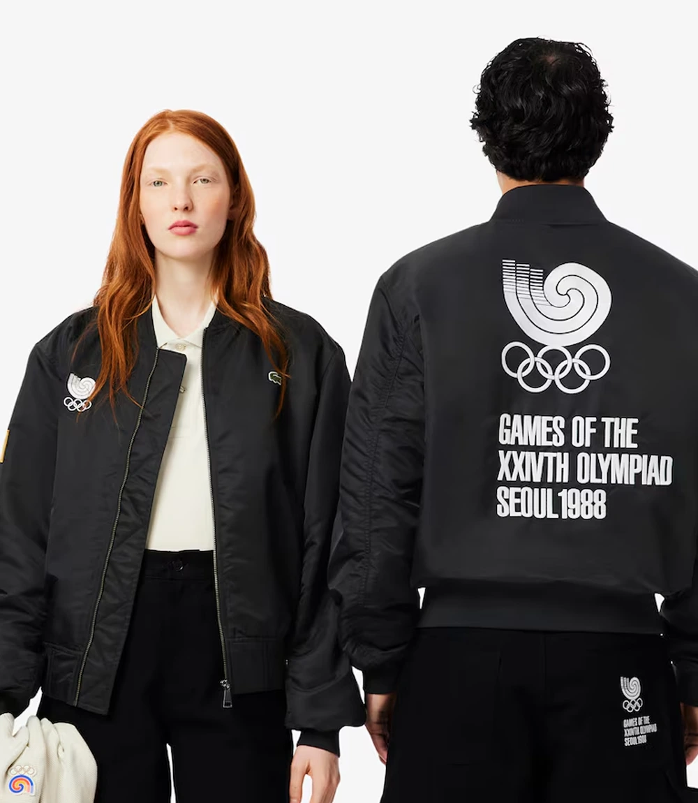 Unisex Lacoste x Olympic Heritage Seoul 1988 Bomber Jacket Lacoste x Olympic Heritage Seoul 1988 Bomber Jacket