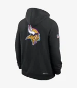 Minnesota Vikings Nike Black 2025 NFL Crucial Catch Sideline Standard Issue Dri-FIT Hoodie For Unisex