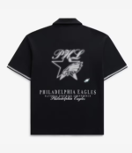Philadelphia Eagles Off Season Black Heavy Jersey Zip-Up T-Shirt For Unisex