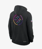 Pittsburgh Steelers Nike Black 2025 NFL Crucial Catch Sideline Standard Issue Dri-FIT Hoodie For Unisex