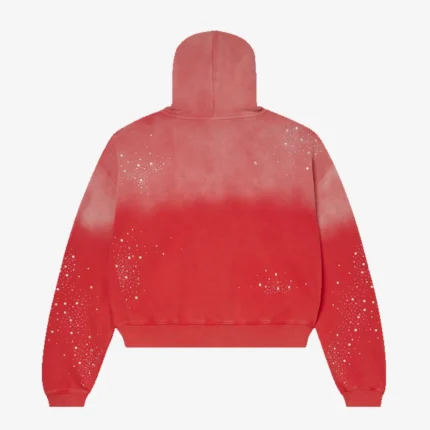 Vale Forever 14 Patch Pullover Fleece Red Hoodie