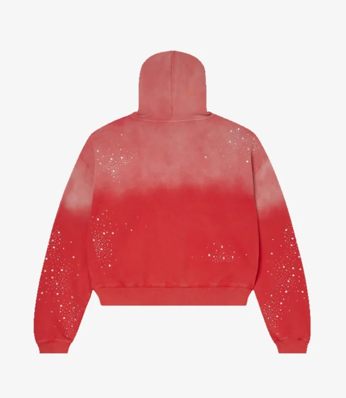Vale Forever 14 Patch Pullover Fleece Red Hoodie