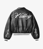 Vale Forever Valley Coach Black Leather Bomber Jacket