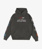 2025 Las Vegas Grand Prix Retro Patch Pullover Black Hoodie