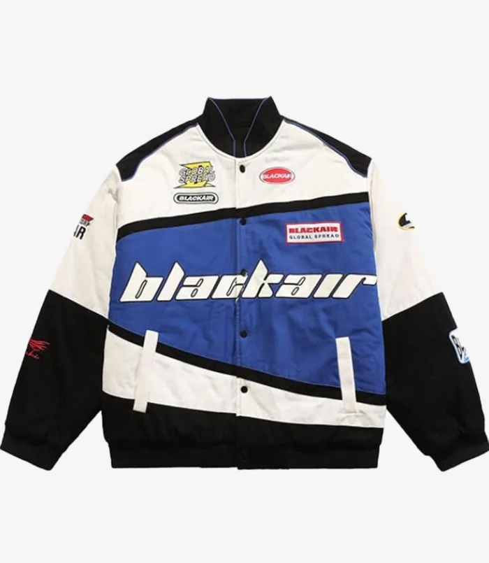 Air Racing Style Brown and Beige Varsity Jacket For Unisex