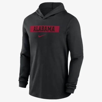 Alabama Kalen Deboer Sideline Performance Black Pullover Hoodie