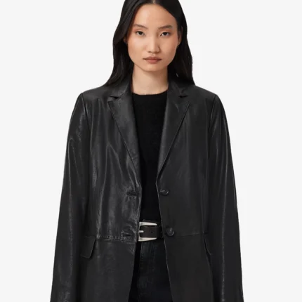 Women's All Saints Arna Leather Blazer