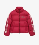 Unisex Amiri Red And Black Bones Down Jacket