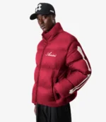 Amiri Red And Black Bones Down Jacket
