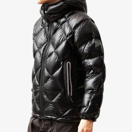 And Wander Diamond Stitch Down Black Quilted Jacket