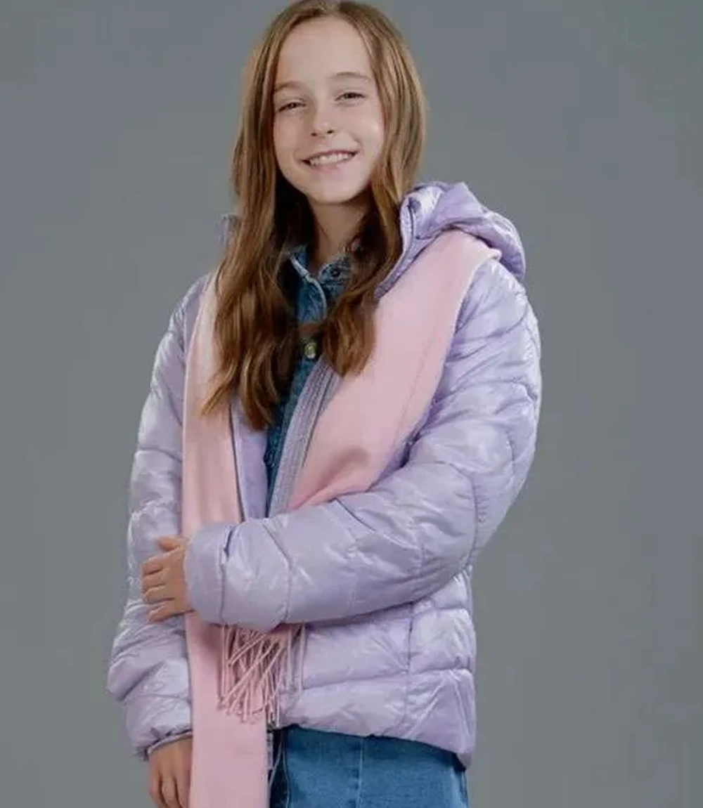 Ava Weiss The Most Colorful Time of the Year Bailey Purple Puffer Hooded Jacket Ava Weiss The Most Colorful Time of the Year Bailey Purple Puffer Hooded Jacket For Unisex