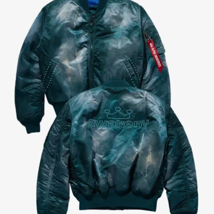 Unisex Awake NY x Alpha Industries MA-1 Bomber Jacket Blue