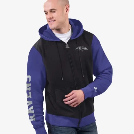 Baltimore Ravens Starter Thursday Night Gridiron Full-Zip Hoodie For Unisex