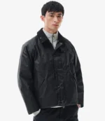 Unisex Barbour Transport Wax Jacket Black