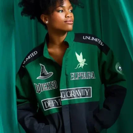 Unisex BoxLunch Wicked Elphaba Defying Gravity Racing Jacket