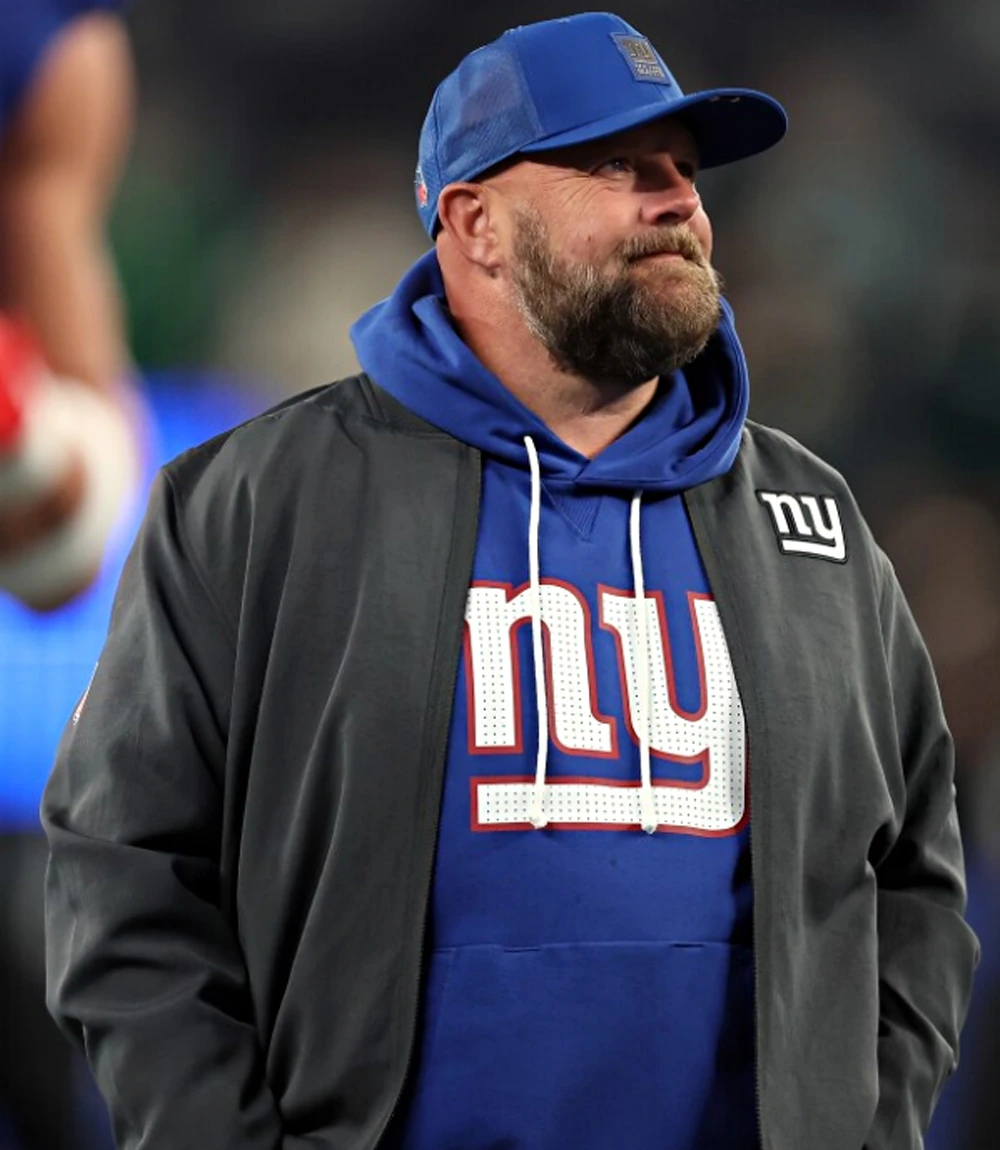 Brian Daboll New York Giants Nike Sideline Bomber Jacket Unisex Brian Daboll New York Giants Nike Sideline Bomber Jacket