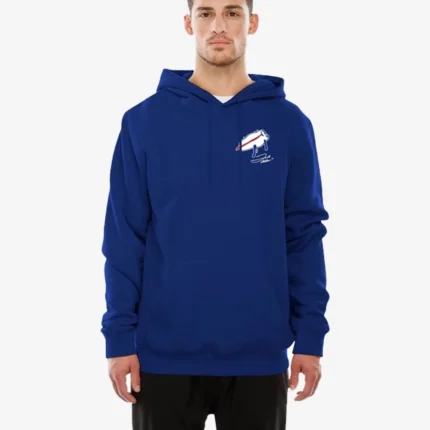 Buffalo Bills New Era Billustration Josh Allen Blue Hoodie For Unisex