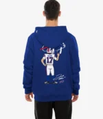 Buffalo Bills New Era Billustration Josh Allen Blue Hoodie